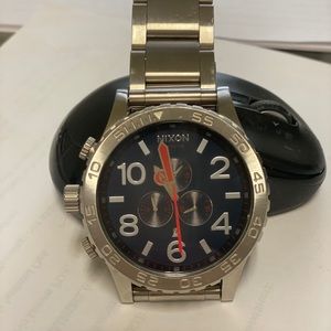 NIXON 51-30 Chrono Watch Steel throughout